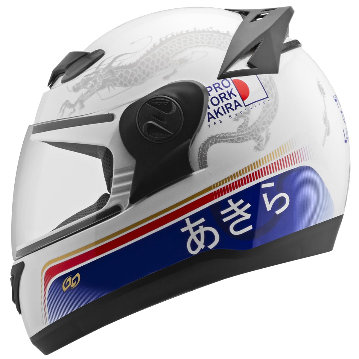 Capacete Fechado Evolution 788 G7 Akira Tam. 56 Branco 56 | Amazon